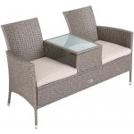 DB Garden Jilli 143 cm hnědá/krémová – Zboží Dáma