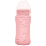 Everyday Baby skleněná s brčkem 240 ml Rose Pink – Sleviste.cz