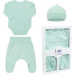 New Baby 3-dílná kojenecká soupravička do porodnice I AM mátová – Zboží Dáma