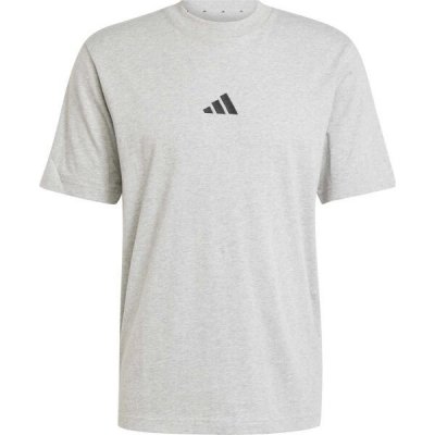 adidas Essentials SMALL LOGO Pánské triko šedá – Zboží Dáma
