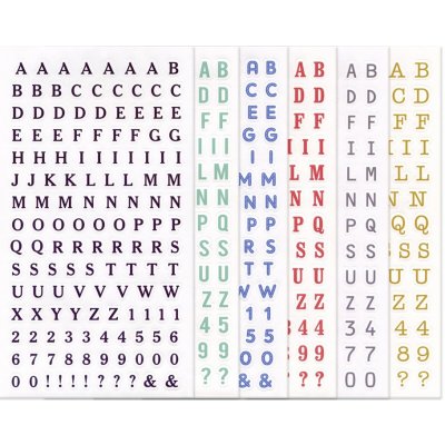 Galeria Papieru Dekorativní samolepky - abeceda a čísla, 6 archů – Sleviste.cz