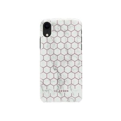 Pouzdro SoSeven SSBKC0095 Milan Case Hexagonal Marble Apple iPhone Xr růžovo bílé