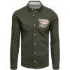 Pánská Košile Dstreet pánská košile khaki DX2279