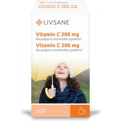 Livsane Vitamin C šumivé tablety Pomeranč 20 ks