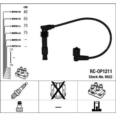 Sada kabelů pro zapalování NGK 8822 – Hledejceny.cz