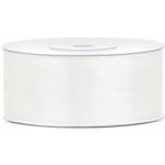 Saténová světle krémová stuha 25mm/25m PartyDeco – Zboží Mobilmania