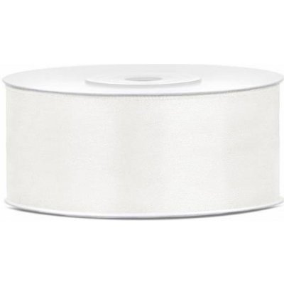 Saténová světle krémová stuha 25mm/25m PartyDeco – Zboží Mobilmania
