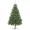 Vánoční stromek vidaXL Umělý vánoční stromek s LED a sadou koulí 150 cm zelený
