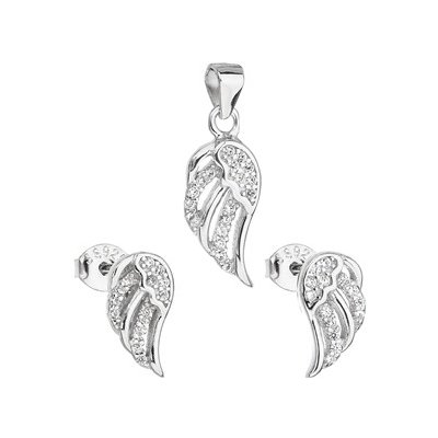 Evolution Group stříbrná souprava šperků andělská křídla 19008.1 – Zboží Mobilmania