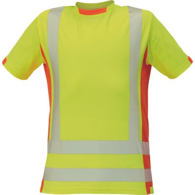 Cerva LATTON HV T-shirt žlutá/oranžová – Zboží Mobilmania