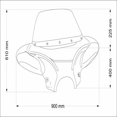 Customacces Batwing EH0009H kouřová | Zboží Auto