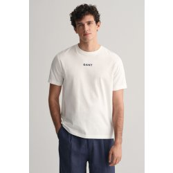 Gant CONTRAST SMALL LOGO TSHIRT bílá