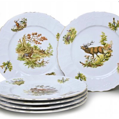 Thun 1794 Bernadotte myslivecký motiv 18 ks – Sleviste.cz