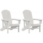 Omaxi 902115 Zahradní lounge nábytek 2 ks Bílá 74 x 82 x 90 cm Polyethylen – Hledejceny.cz