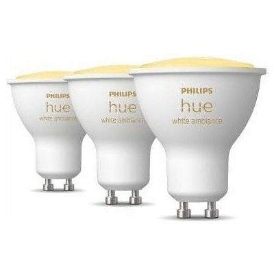 Philips LED žárovka Hue White Ambiance 4.3W 350 GU10 3ks 929003666703 – Zboží Mobilmania