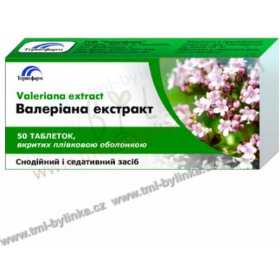 Ternofarm Valeriana extrakt 50 tablet T011 – Zboží Mobilmania