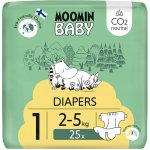 Moomin Baby eko 1 Newborn 2–5 kg 25 ks – Sleviste.cz