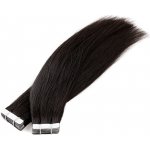 Vlasové PU pásky Tape in na prodlužování vlasů 40cm 1B přírodně černá – Zbozi.Blesk.cz
