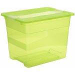 OKT Crystal plastový box s víkem 24 l svěží zelený 39,5x29,5x30 cm – Zbozi.Blesk.cz