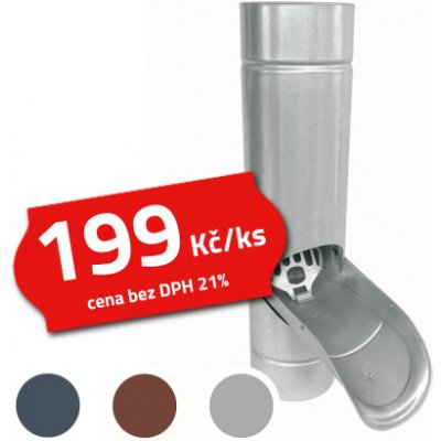 KJG Dešťová klapka 100 mm pozink – Sleviste.cz