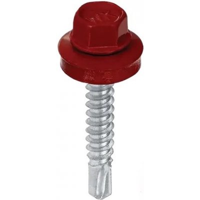 KLIMAS Šroub samovrtný WF 5,5 x 25 mm pro kotvení plechu do oceli 5 mm RAL 3011 250 ks – Zboží Mobilmania