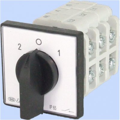 Elektromet Vačkový spínač 2-0-1 3P 16A s krytkou IP65 Arc 16-72 921672 – Hledejceny.cz