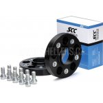 Rozšiřovací podložky SCC 20mm 5/120 - 74,1 mm 13286BW elox černé, ocelová vložka – Sleviste.cz