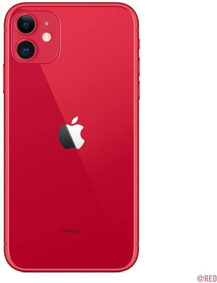 Kryt Apple iPhone 11 zadní + střední červený