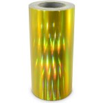 Univerzální hologramová samolepící fólie na metry MOTIV 3 zrcadlo - šíře 30cm zlatá
