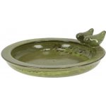 Esschert Design Pítko pro ptáky Elegant 31 cm keramické zelená patina – Zboží Dáma
