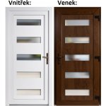 Soft Vchodové dveře 6300 Zlatý dub / Bílá 88 x 198 cm pravé otevírání VEN – Hledejceny.cz