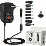 30W Univerzální napájecí adaptér nabíječka nastavitelný 3-12V síťový USB 8 koncovek – Hledejceny.cz