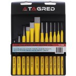 Děrovače, sekáče a důlčíky, sada 12 ks, Tagred TA1068 – Hledejceny.cz