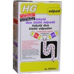 HG tekutý DUO čistič odpadů 2 x 500 ml – Zboží Mobilmania