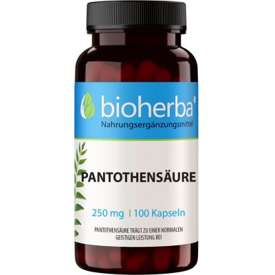 Bioherba Kyselina pantothenová 250 mg 100 kapslí – Hledejceny.cz