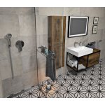 Polysan ARCHITEX LINE kalené čiré sklo, 905x1997x8mm, otvory pro poličku – Zboží Mobilmania