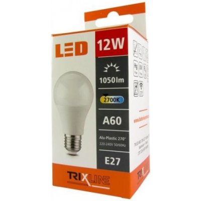Trixline žárovka LED 12W E27/230V teplá bílá