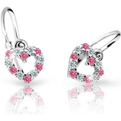 Cutie Jewellery dětské náušnice z bílého zlata C2157-10-X-2 bílá – Zbozi.Blesk.cz