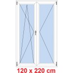 Soft Dvoukřídlé balkonové dveře otevíravé a sklopné Winchester/Winchester 120 x 220 cm – Sleviste.cz