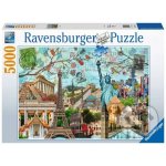 RAVENSBURGER Velkoměsta koláž 5000 dílků – Zboží Dáma