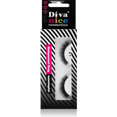 Diva & Nice Cosmetics Accessories Lashes nalepovací řasy z přírodních vlasů No. 1 1 ks – Zboží Dáma