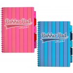 Pukka Pad projektový blok Pukka Stripe A4, linky 8 mm, modrý 200 listů – Zboží Živě