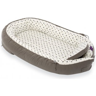 TRÄUMELAND Hnízdečko Premium Weiß mit grauen Sternen – Zboží Dáma