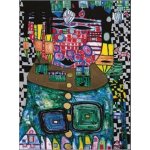 No name Dárkový balící papír 50x70cm Hundertwasser König der Antipoden – Sleviste.cz