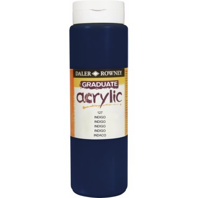 Daler Rowney Graduate akrylová barva Indigo 500 ml 1 ks – Hledejceny.cz