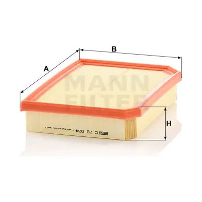 MANN FILTER Vzduchový filtr C 28 034 – Hledejceny.cz