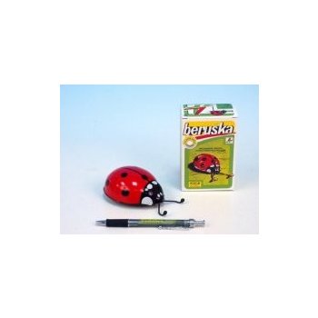 Kovap Sluníčko plechové červené hračka beruška na klíček Kov 0550