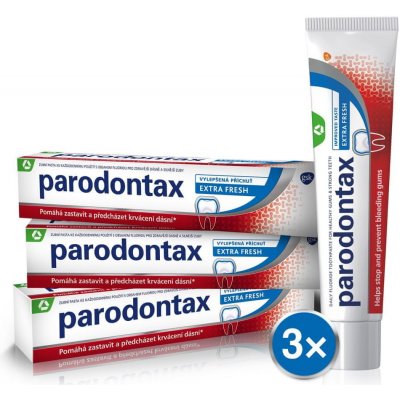 Parodontax Extra Fresh Zubní pasta 75 ml 3ks – Zbozi.Blesk.cz