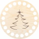 Woody Crafts Podtácek 10 cm, stromeček – Sleviste.cz