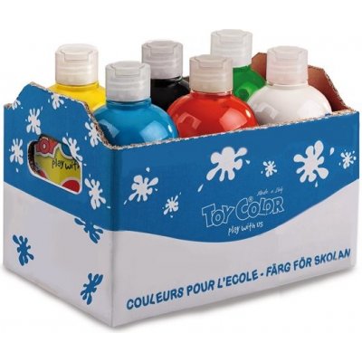 Toy Color box prstových barev 6 × 500 ml